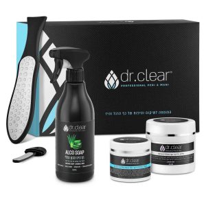 ערכת טיפול ביתית לכף רגל יבשה ועקבים סדוקים Dr.Clear